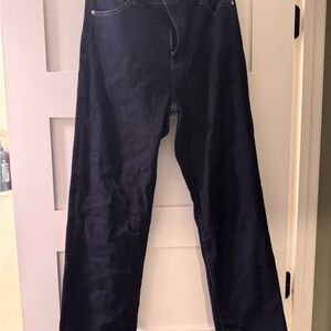 Straight Leg Dark Wash Denim